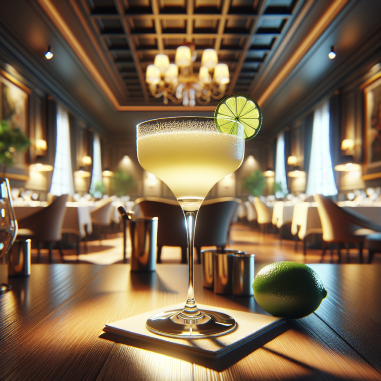 A refreshing Daiquiri cocktail served in a glass with lime garnish.