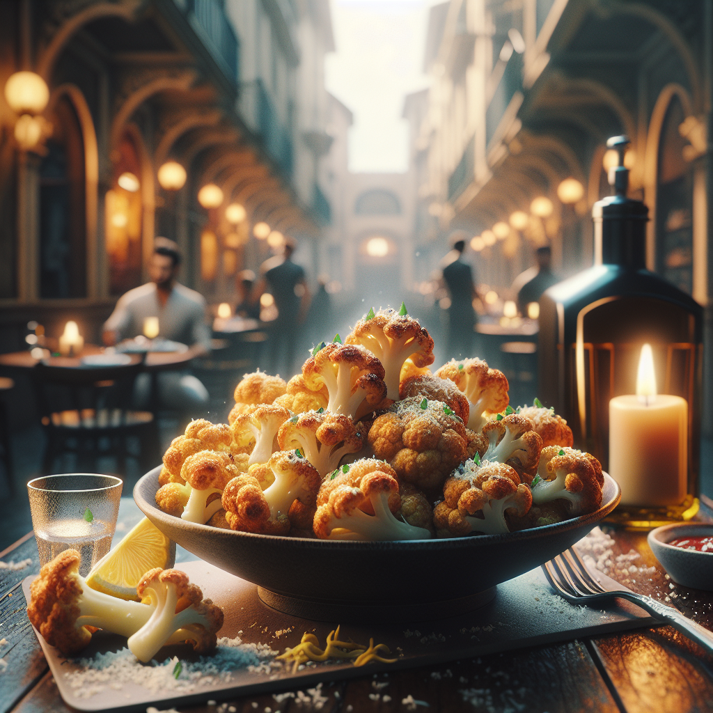 Air Fryer Cauliflower served as a healthy Italian side dish.