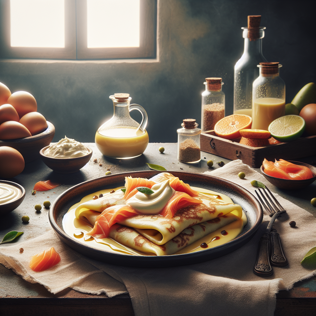 Crespelle,Besciamella,Salmone