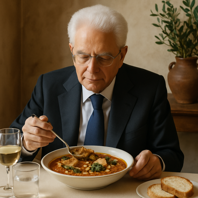 Italian cuisine,Sergio Mattarella,Etruscan soup