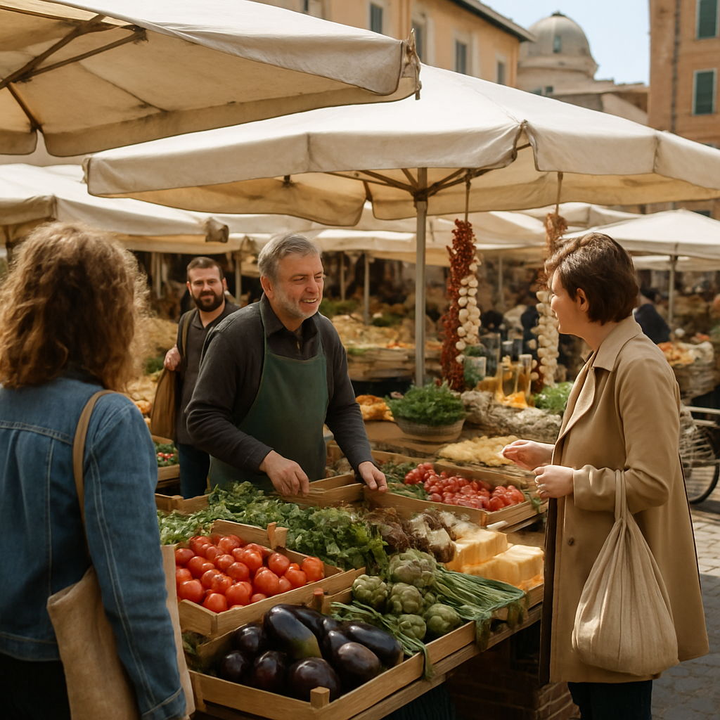 Rome food markets,local shopping,Italian cuisine
