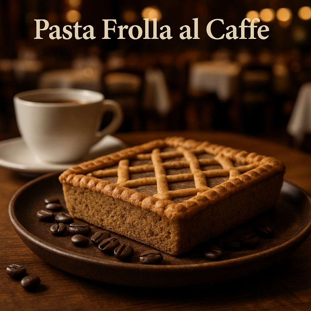 Pasta Frolla al Caffè, a traditional Italian pastry with coffee flavor.