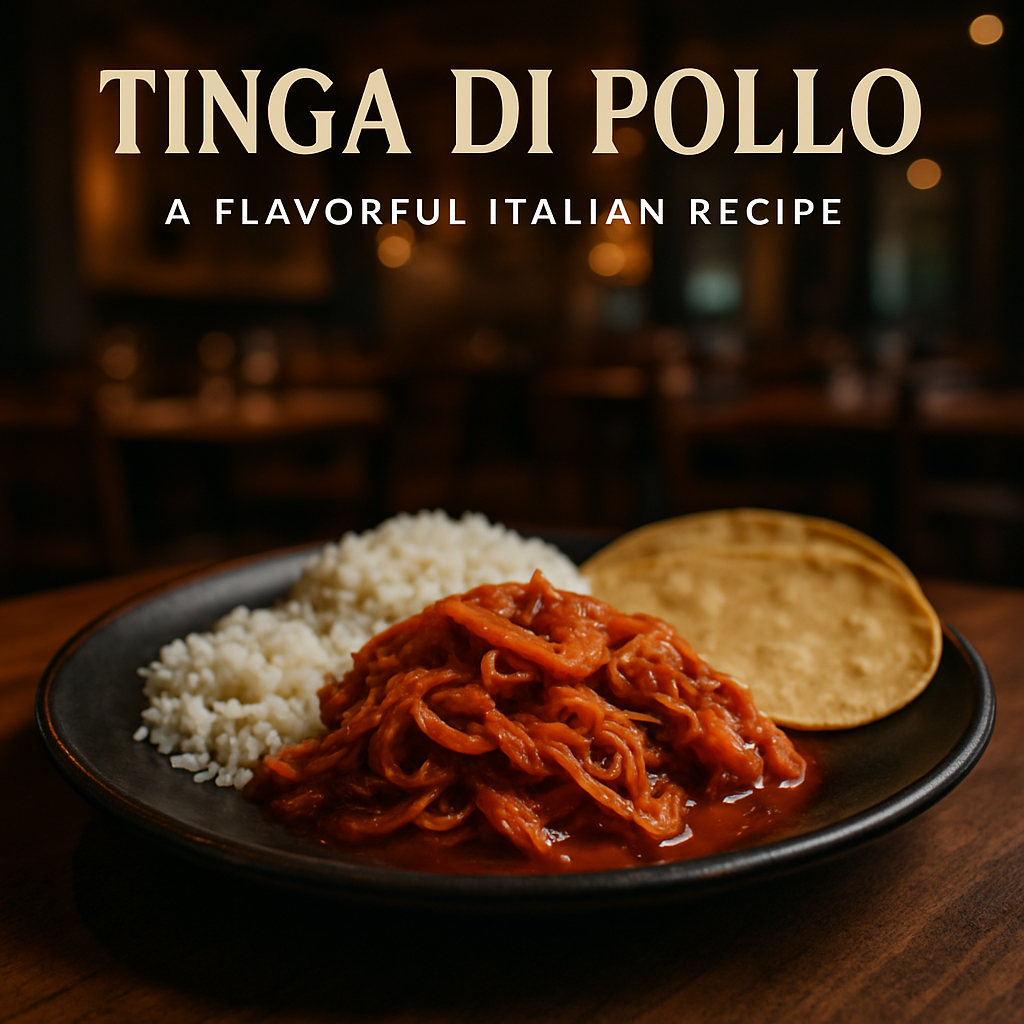 Tinga di Pollo served with rice and tortillas.