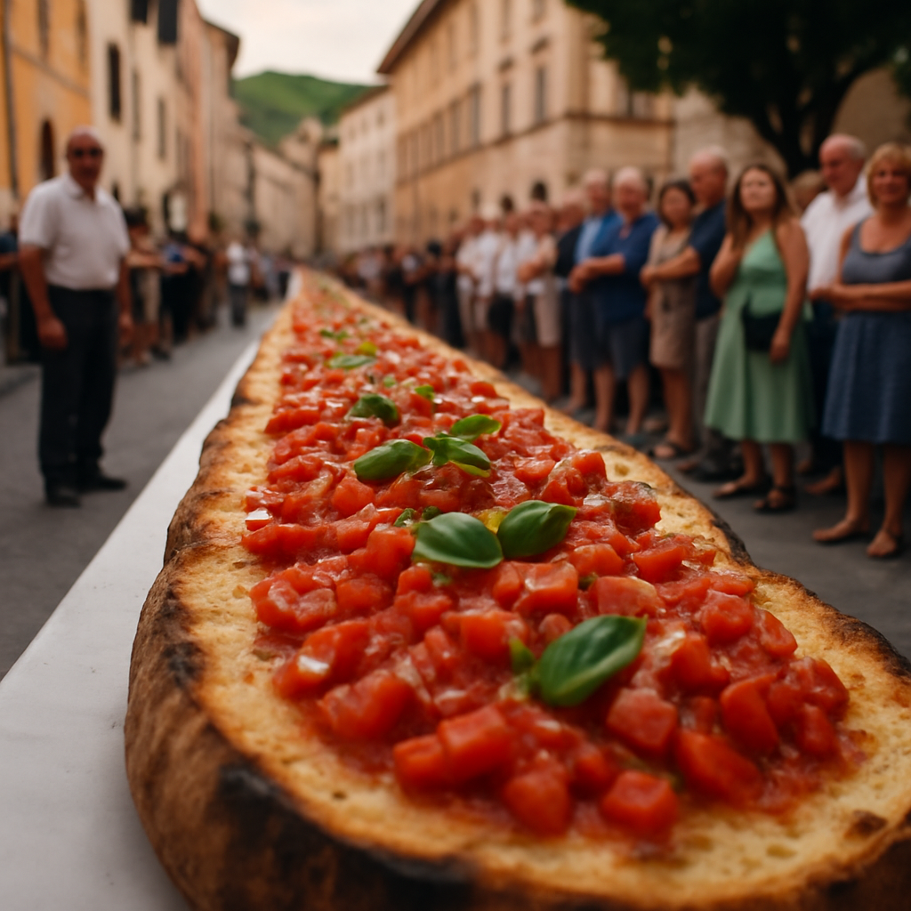 bruschetta,world record,Italian cuisine