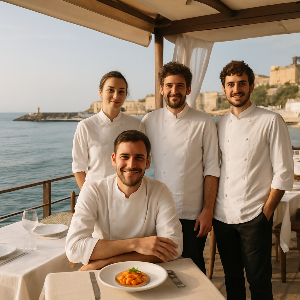 cucina italiana,ristorante sul mare,giovani chef