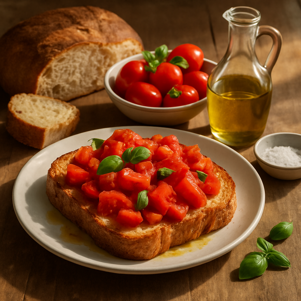pane e pomodoro,ricette mediterranee,cucina italiana