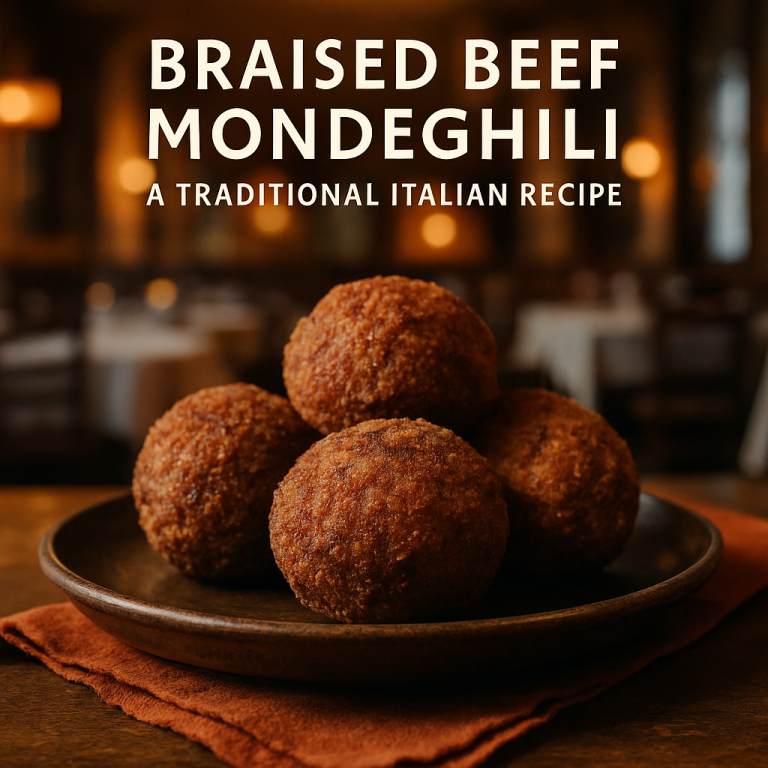 Braised Beef Mondeghili - traditional Italian meatballs.